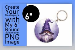 Enchanted Oasis: Gnome Circle Design Sublimation PNG Product Image 1