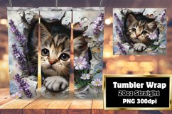 Adorable 3D Animals Wrap: Wall Hole for Spring Tumbler Product Image 1