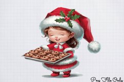 Cute Watercolor Christmas Farm Clipart PNG Product Image 1