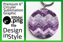 Shimmering Glitter Stripe Round Design Art Product Image 1