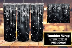 3D Snowflakes Pattern Yuletide Tumbler 20oz Product Image 1