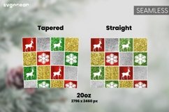 Christmas Deer Tumbler Wrap| Glitter Sublimation | PNG Product Image 2