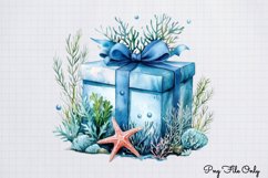 Christmas Mermaid Clipart PNG Product Image 1