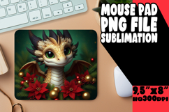ENCHANTED desk pad Sublimation Style, Dragon Product Image 1