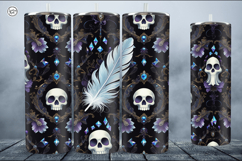 4 Ghost Tumbler Wrap Sublimations, 20 oz Product Image 3