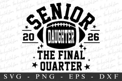 Senior Daughter 2026 SVG | SVG Cut files | Cricut Product Image 3