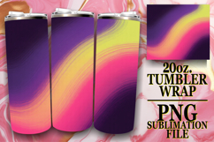 Bright mornings 20oz tumbler wrap, Funky Pattern Product Image 1