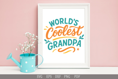 World’s Coolest Grandpa SVG - Funny Grandpa Quote Design Product Image 2