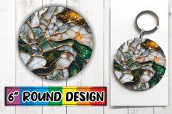 Mosaic Magic Car Coasters: Shimmering Elegance Product Image 1