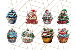 Christmas Cupcake PNG Clipart, Cute Food PNG, Holiday Treat Product Image 8