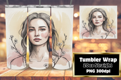 FRESH 20oz Tumbler Template , Beauty Woman Product Image 1