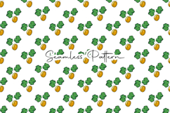 Lucky Hat Clover Seamless Patterns - Leprechaun &amp; Clovers Product Image 6