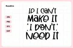 Funny Crafting Quote SVG For Crafter | If I Can't Make It Product Image 3