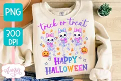 Trick or treat PNG for sublimation | Hapy Halloween PNG Product Image 1