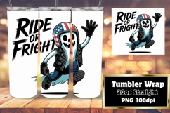 Sublimation Ready 20oz Tumbler , Funny Ghost Product Image 1