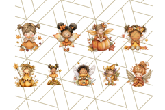 Fall Fairy Clipart PNG, Autumn Fairy People With Wings Product Image 4