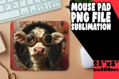 Cow Pattern Wrap Mouse Pad Cute and Funny PNG Product Image 1