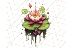 Floral Punk Frogs PNG - Neon Reble Grunge Amphibians Clipart Product Image 4