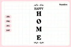 Porch Sign Saying SVG | Happy Home Product Image 3