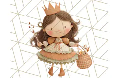 Kawaii Halloween Clipart Cute Kids and Candy Elements Png Product Image 4