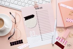 30 Digital Valentine&#039;s Day Washi Tape, Heart Stickers Product Image 3