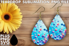 Cozy Teardrop Earrings Art PNG, 3D Fruits Product Image 1