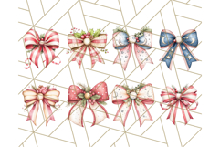 Muted Cozy Christmas Bows PNG Clipart, Winter Holiday Png Product Image 8