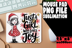 COZY mouse pad Inspirational Art, Just A Girl Product Image 1