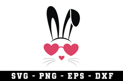 Bunny Ear &amp; Face SVG | SVG Cut files | Cricut Product Image 1