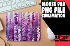 Chic Floral Stripe Mouse Pad - Stylish Desk Essential Product Image 1