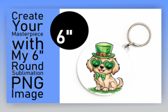 Artful Round Design for Keychains , St Patrick Product Image 1