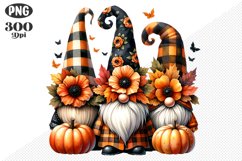 Halloween Gnomes Sublimation - Clipart PNG Design Product Image 1