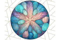 Stained Glass Sea Creatures PNG Clipart, Ocean Fantasy Product Image 4
