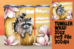 STUNNING 20oz Tumbler Design for Gifts , Animals In Wall Product Image 1