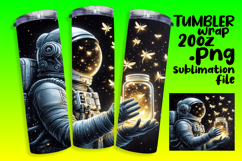 20oz Tumbler Graphic for DIY , Astronaut Product Image 1