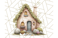 Whimsical Cottagecore Cottage PNG Clipart, Fairy House Png Product Image 4