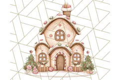 Christmas Sweet Shoppe Clipart PNG, Pastel Bakery Art Product Image 4