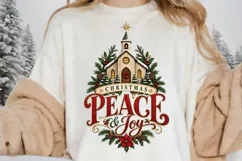 Christmas Peace & Joy PNG, Christian Christmas Church Product Image 3