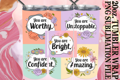 COZY VIBES 20oz TUMBLER WRAP, Quote Product Image 1