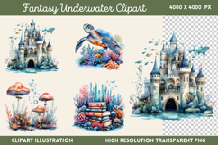 Fantasy Underwater Sublimation PNG Product Image 1