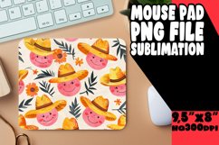 Elegant Retro Mouse Pad Sublimation PNG Product Image 1