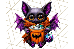 Spooky Café Cuties Halloween PNG Clipart, Holiday Elements Product Image 4