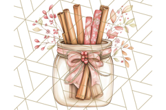 Christmas Cottagecore Kitchen Clipart PNG, Holiday Decor Product Image 4