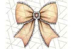 Fall Bow Clipart, Autumn Hair Bows PNG, Fall Ribbon Png Product Image 4