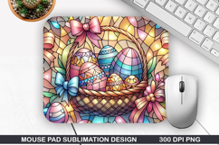 Easter Basket Mouse Pad Sublimation, Easter Mouse Pad PNG Product Image 1