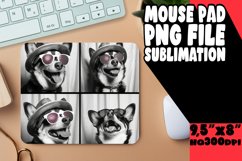 Comedic Dog Picture Sublimation Mouse Pad Design for Persona Product Image 1