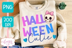Halloween Cutie shirt PNG for Sublimation, Cute skull PNG Product Image 3