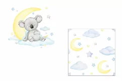 watercolor koala clip art Baby Koala. little animals clipart Product Image 2