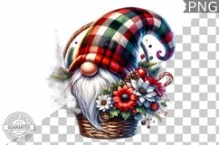 Christmas Gnome Sublimation - Clipart PNG Design Product Image 1