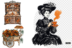 Autumn Tea Party Clipart Product Image 1
